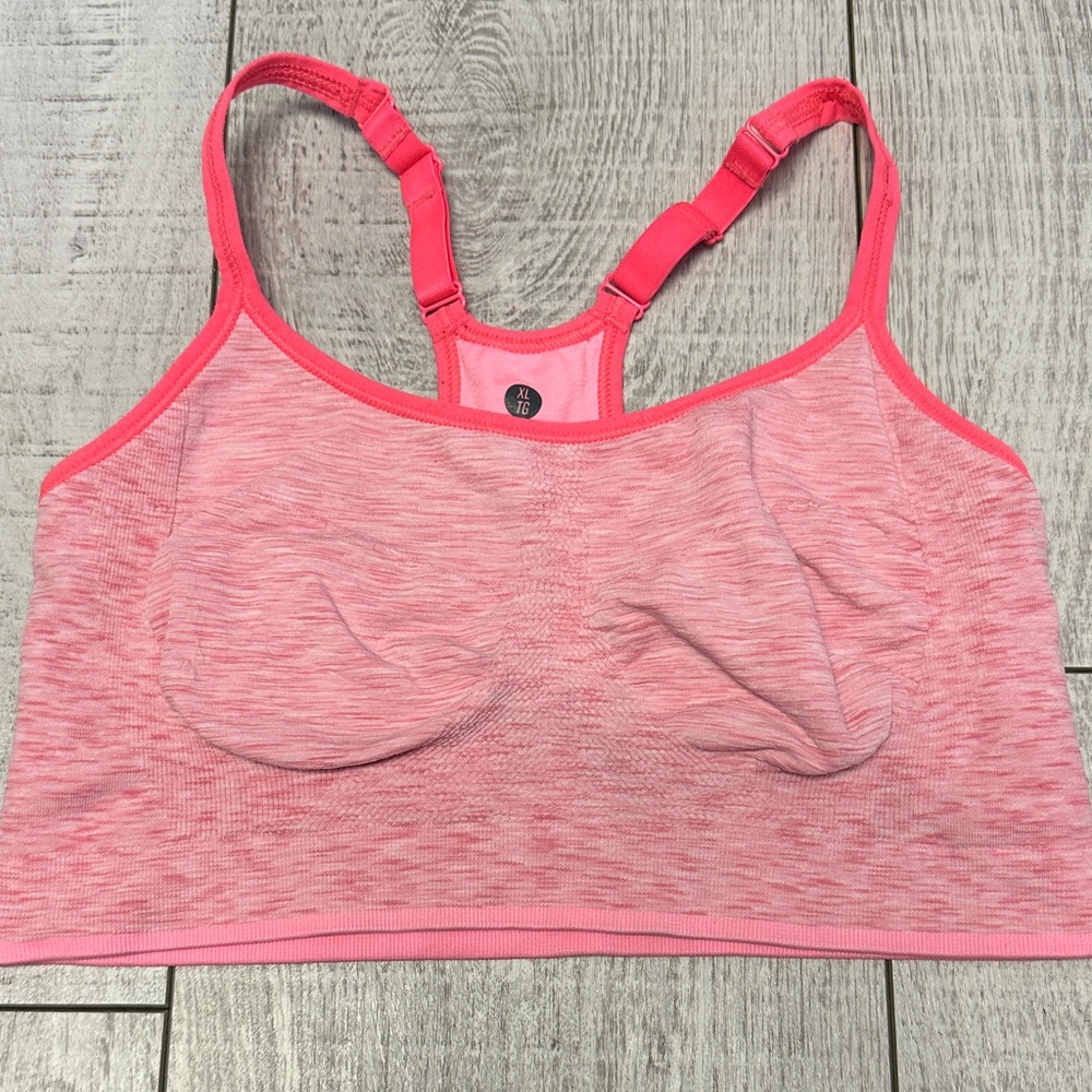 Old Navy Heathered Pink Sports Bra